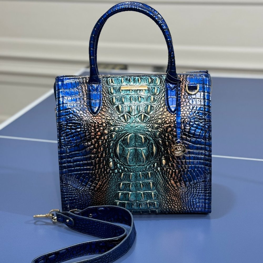 Brahmin Caroline Satchel Fortune Ombre- Used